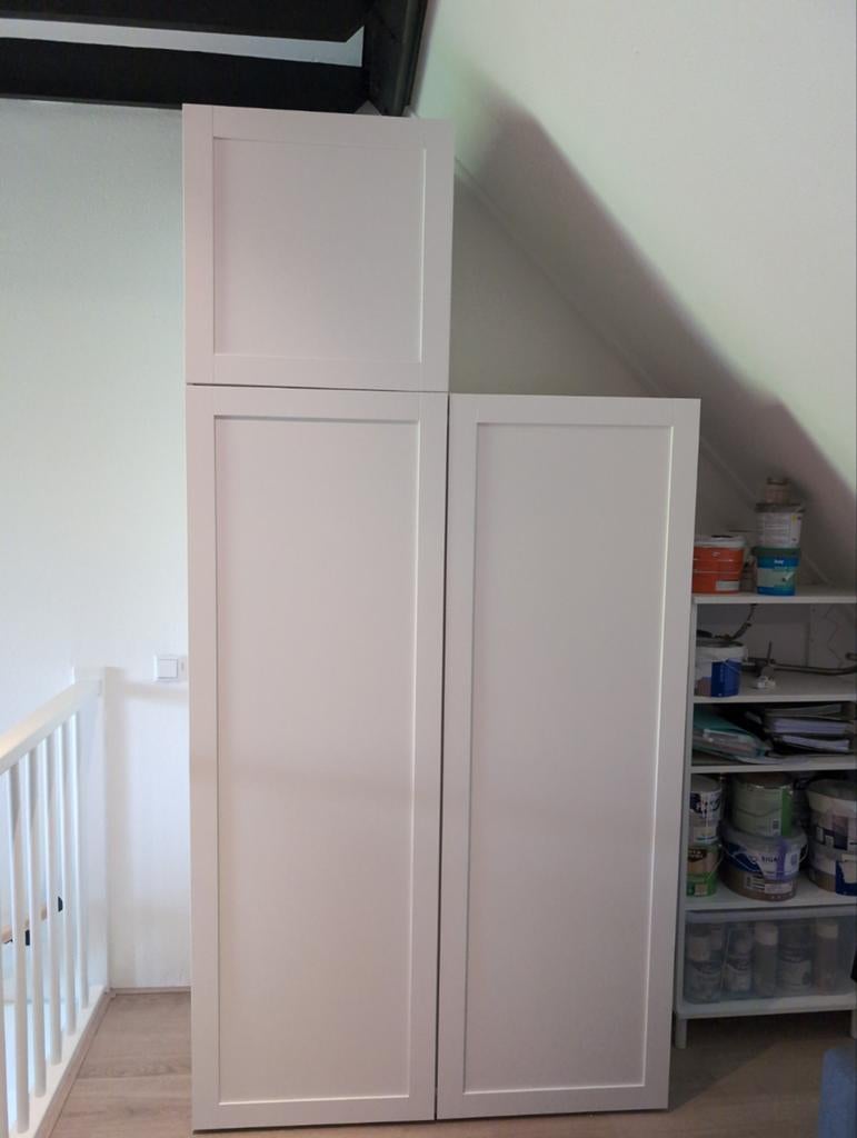 Ikea platsa kast wit, Huis en Inrichting, Kasten | Kledingkasten, Ophalen, Zo goed als nieuw, Met deur(en)