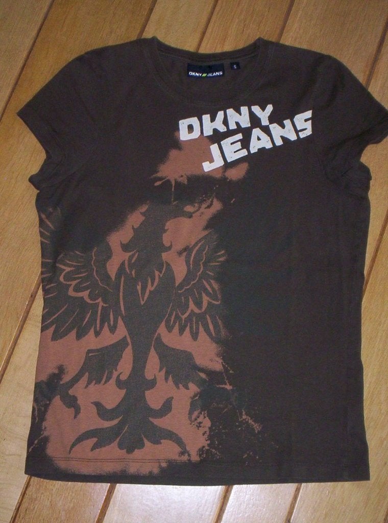 DKNY t- shirt leger groen maat S, Maat 38/40 (M), DKNY, Ophalen of Verzenden, Zo goed als nieuw