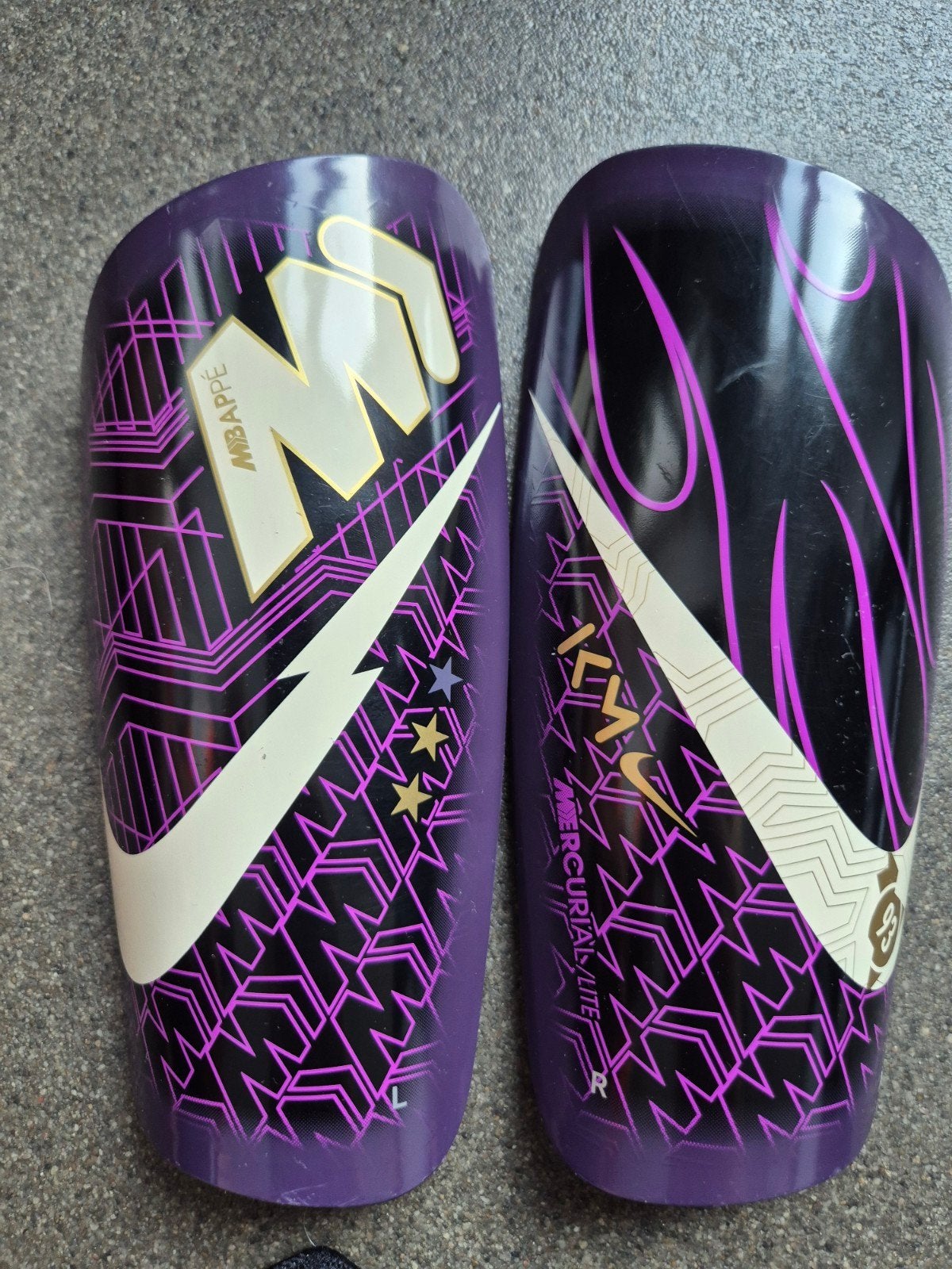 Nike Mercurial lite Mbappé scheenbeschermers, Ophalen of Verzenden, Zo goed als nieuw, Overige typen