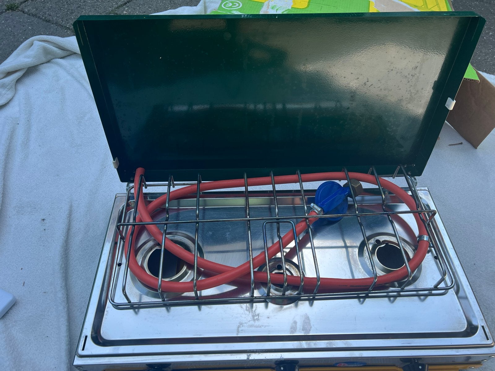 Parker 2-pits camping kooktoestel - Model 5522TA, Ophalen of Verzenden, Gebruikt