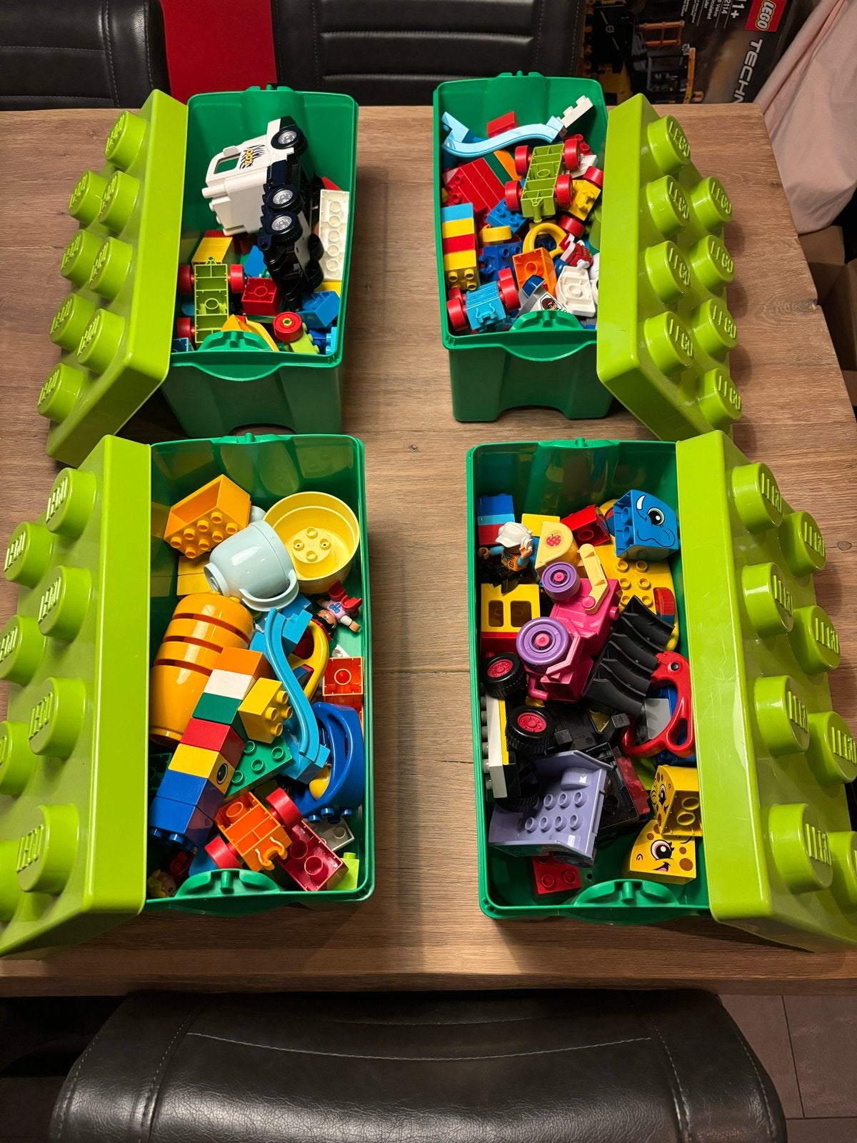 Grote partij LEGO Duplo in handige opbergboxen, Ophalen, Gebruikt, Duplo, Inclusief accessoires
