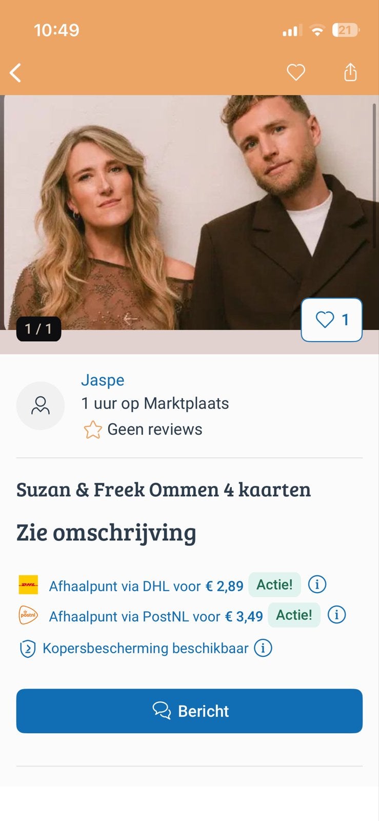 Susan en Freek kaarten bostheater Ommen, Twee personen, November