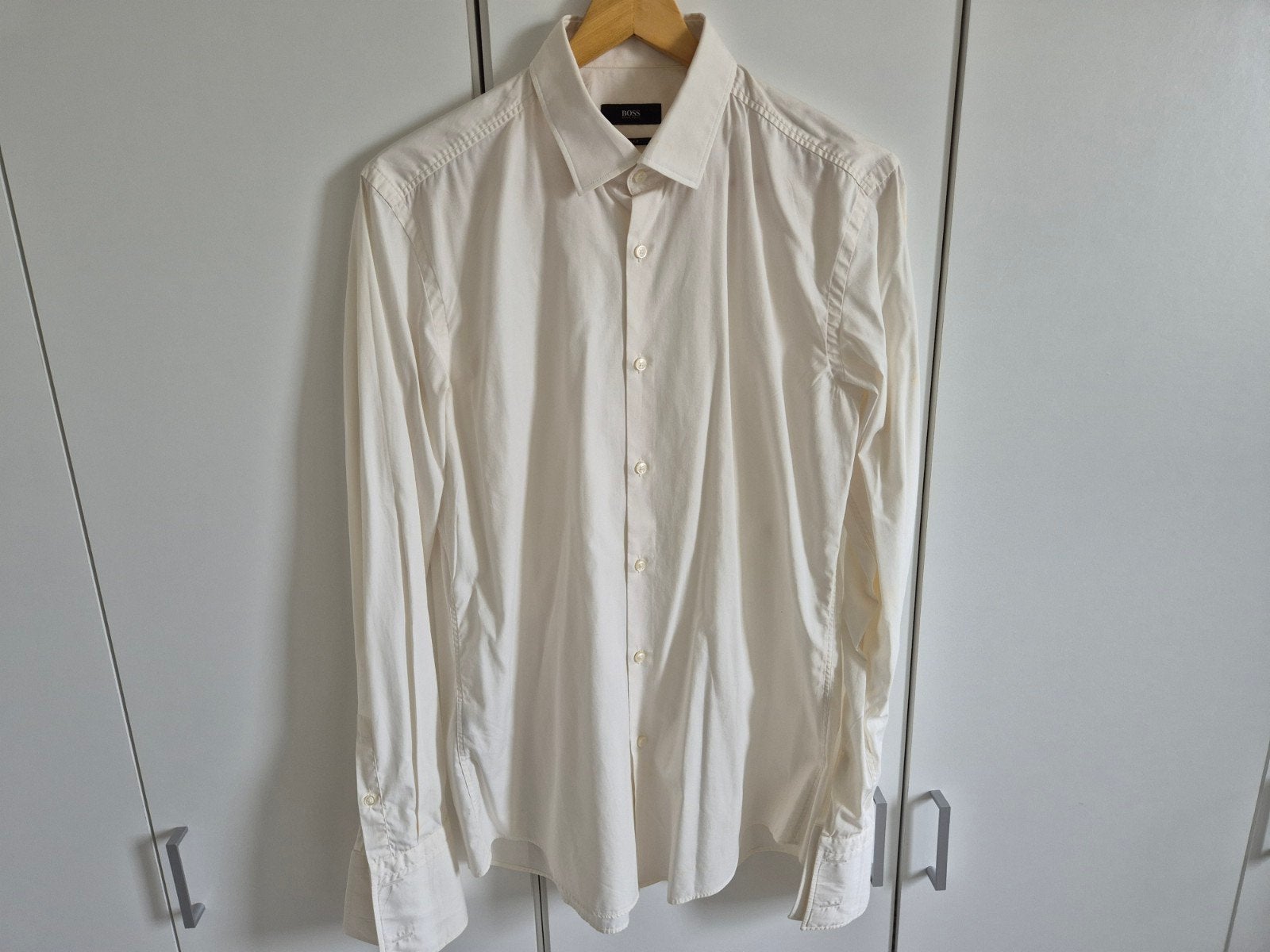 Hugo Boss M, Wit, Zo goed als nieuw, Hugo Boss, Halswijdte 39/40 (M)