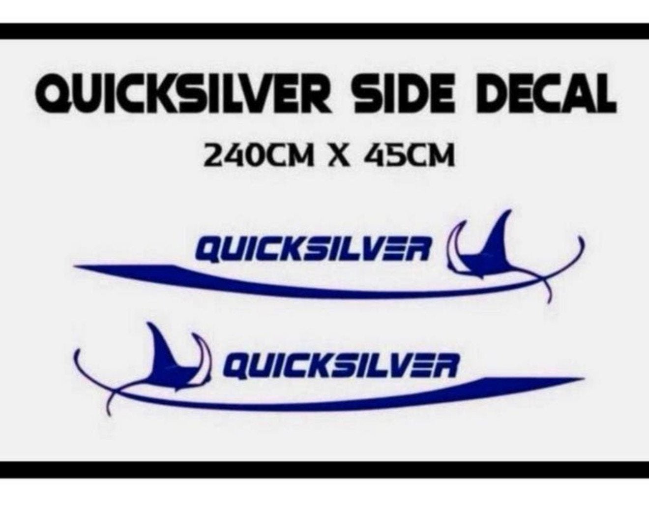Quicksilver Vinyl Decal boten boot jacht XL Stickers sticker, B, Nieuw, Ophalen of Verzenden, H
