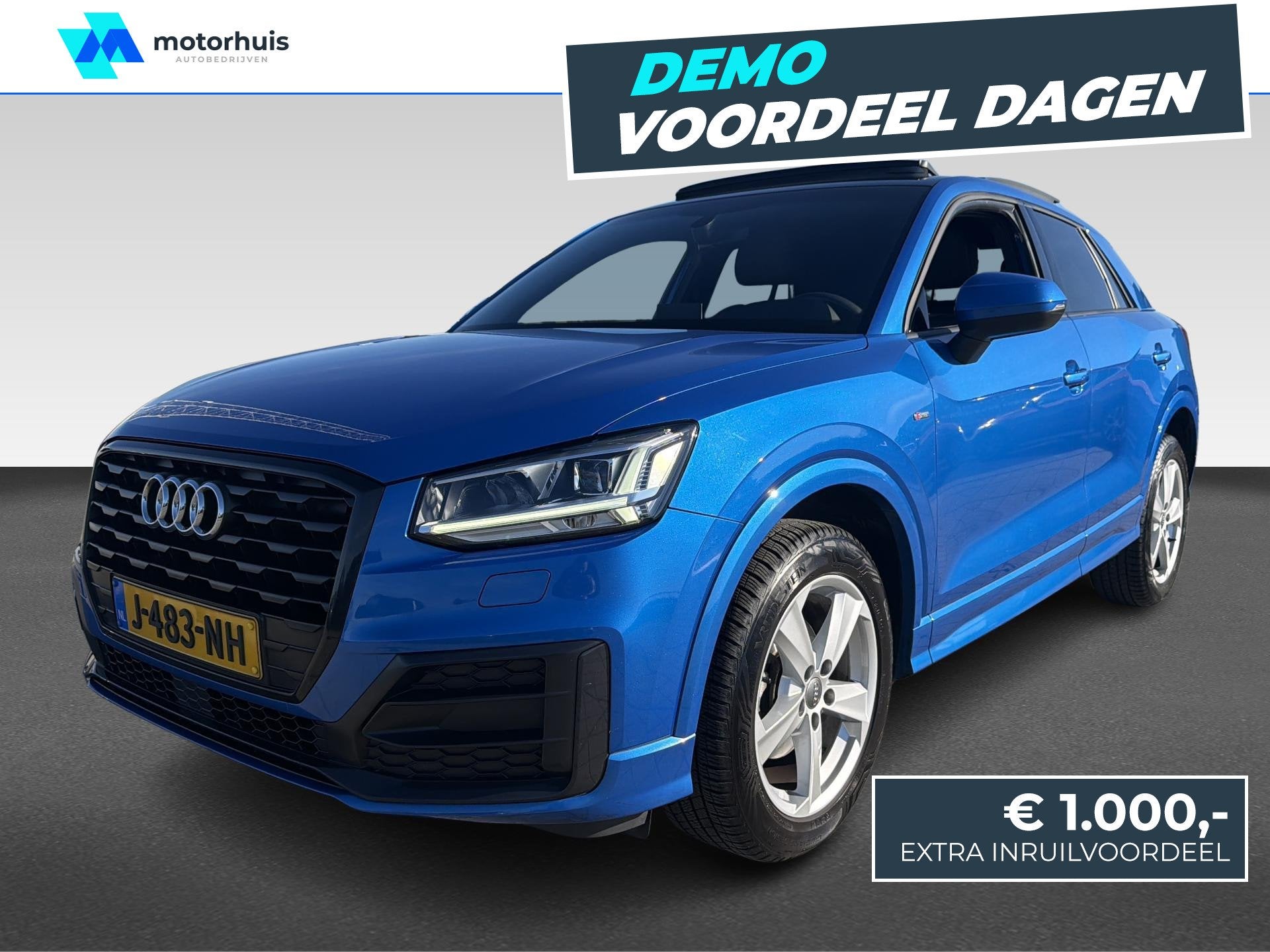 Audi Q2 35 TFSI 150pk S tronic S Edition, Auto's, Automaat, 15 km/l, 4 cilinders, Blauw