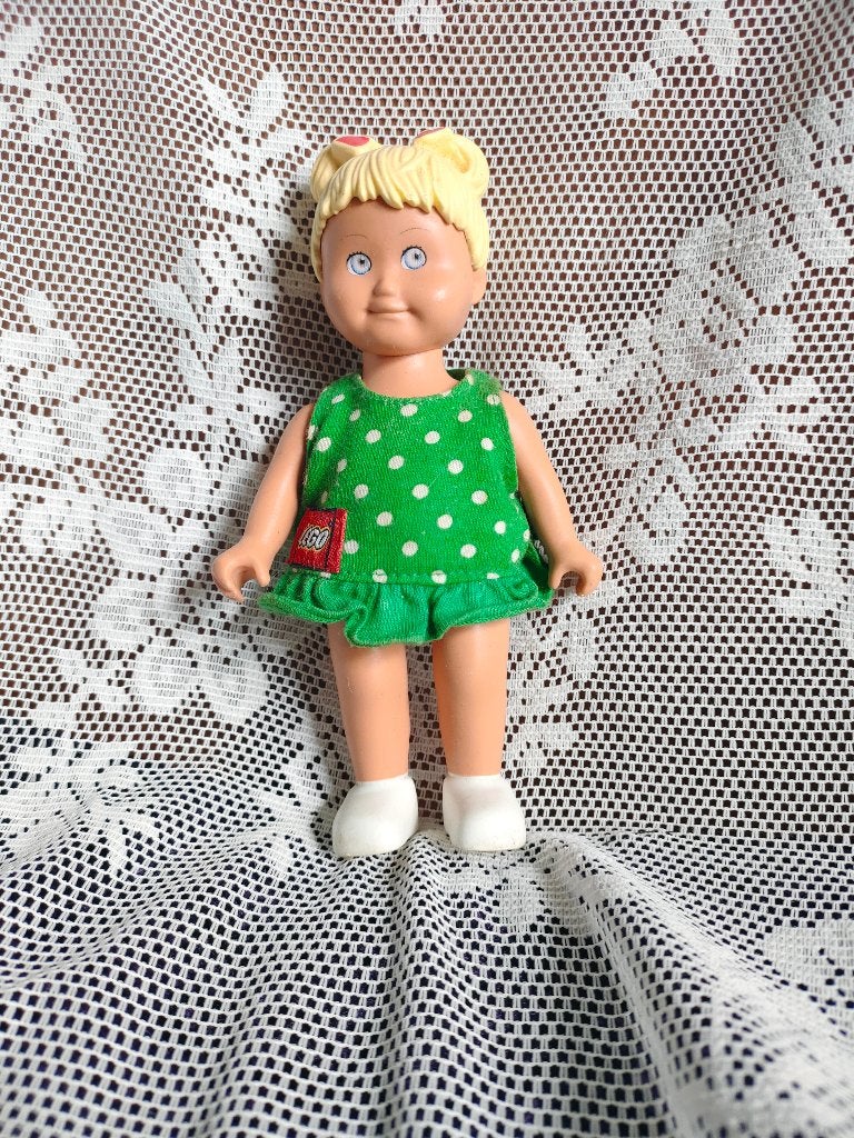 Vintage LEGO popje Anna Oud kinderspeelgoed Poppen Pop, Gebruikt, Overige thema's, Lego, Overige typen