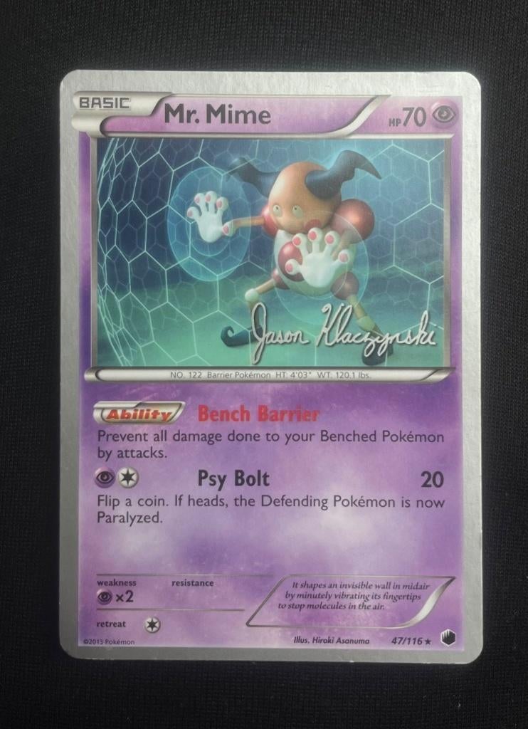 Pokémon kaart Mr. Mime 47/116 World Championships 2013, Ophalen of Verzenden, Gebruikt, Losse kaart