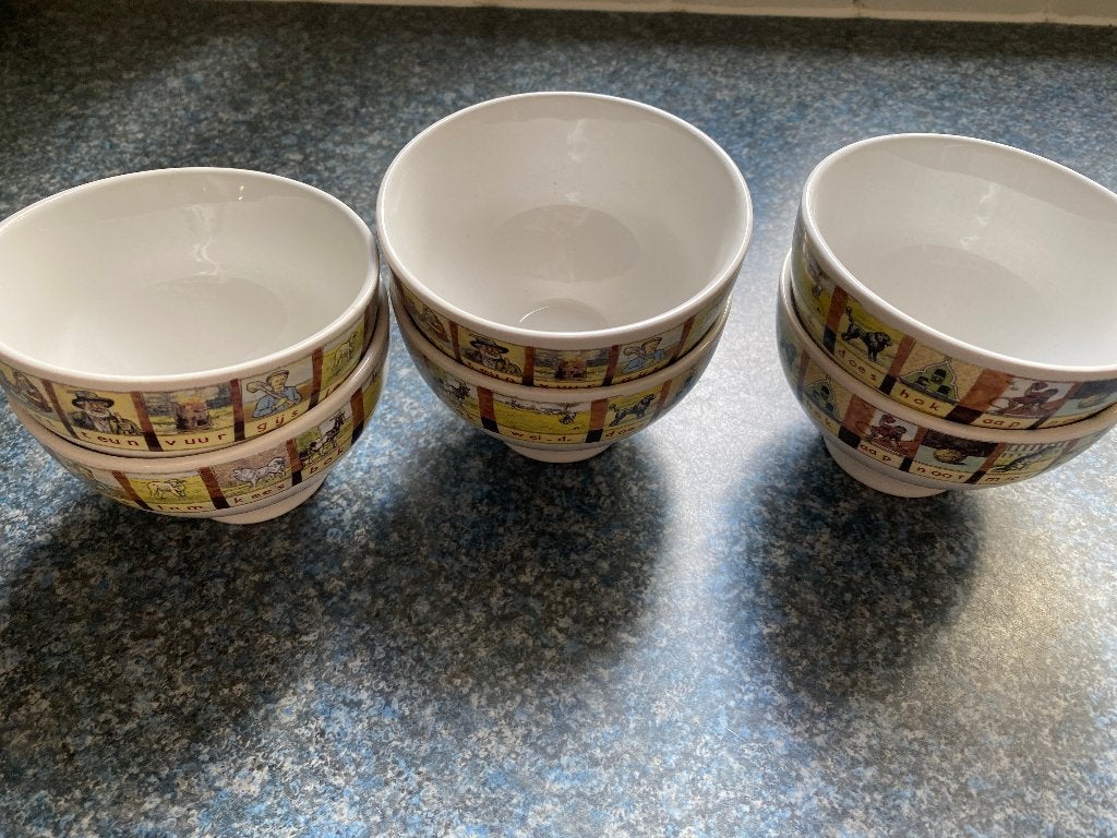 kleine schaaltjes van aap noot mies, Huis en Inrichting, Keuken | Servies, Ophalen, Zo goed als nieuw, Overige stijlen, Schaal of Schalen