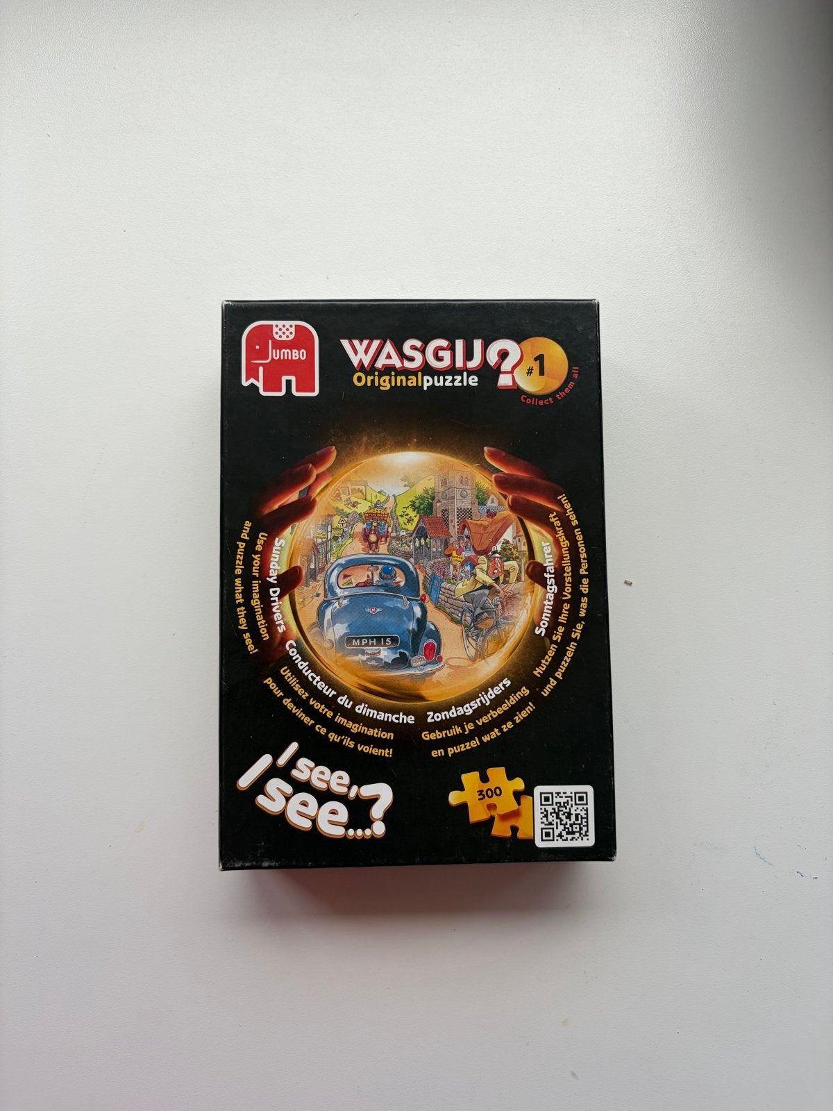 Jumbo Wasgij Original Puzzel #1 - Zondagsrijders 300 stukjes, Hobby en Vrije tijd, Denksport en Puzzels, Ophalen of Verzenden