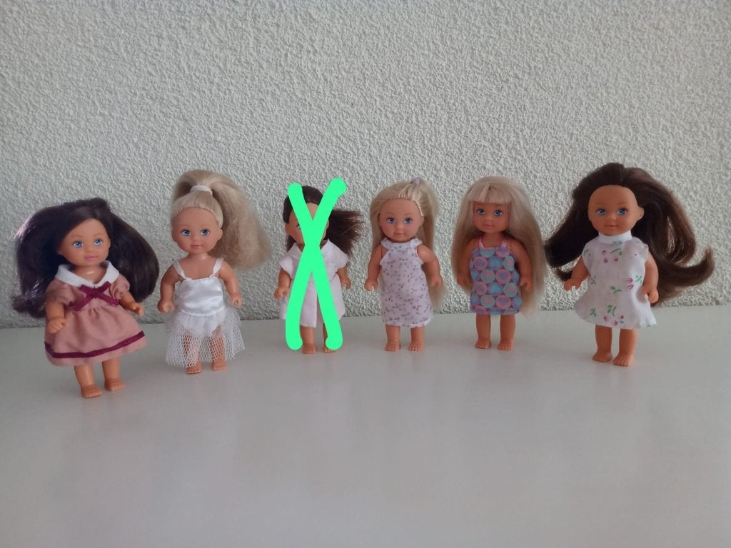 5 Leuke EVI LOVE Popjes van Simba Toys, Ophalen of Verzenden, Gebruikt