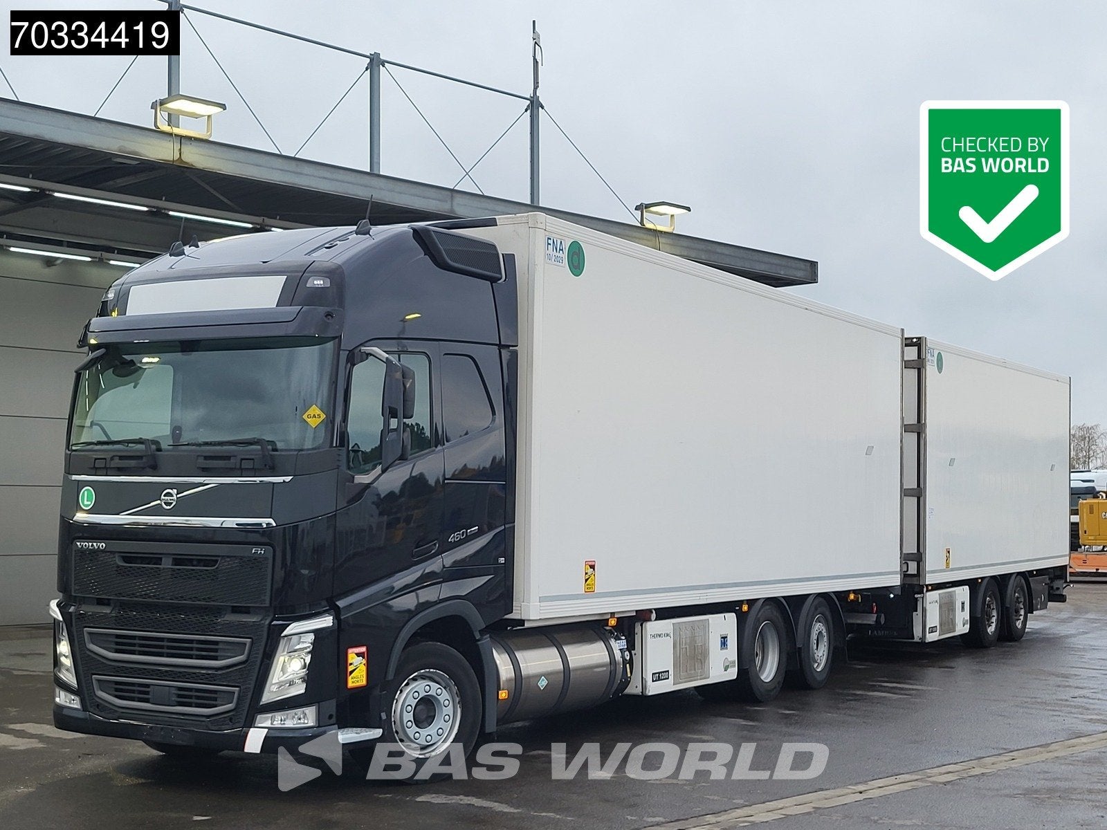 Volvo FH 460 6X2 Combi LNG engine! Thermo King UT 1200 coole, Auto's, Automaat, Stof, 460 pk, Euro 6
