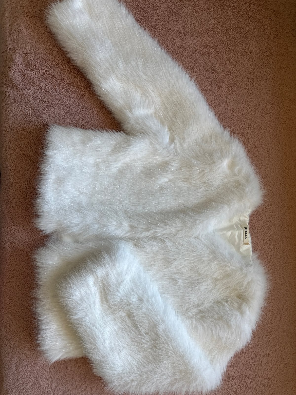 Nieuwe Witte Bontjas - Stijlvol en Warm, maat s/m, Kleding | Dames, Ophalen of Verzenden, Nieuw, Wit