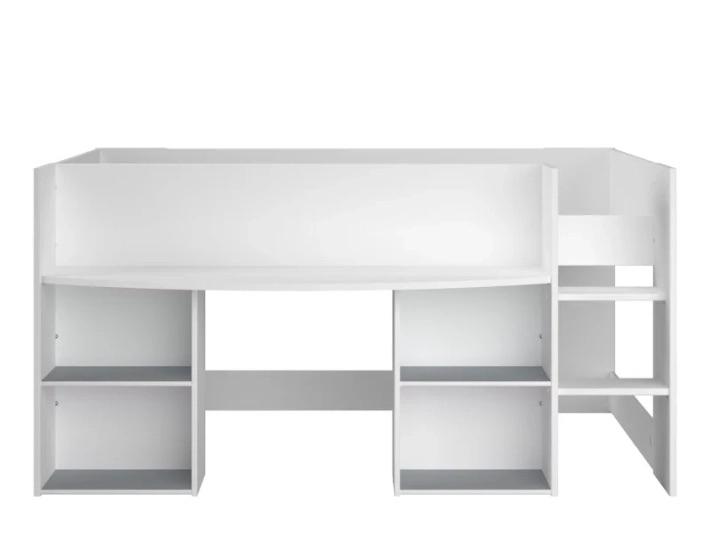 HALFHOOGSLAPER PIROUETTE MET BUREAU 90X200, Ophalen, Zo goed als nieuw, Halfhoogslaper