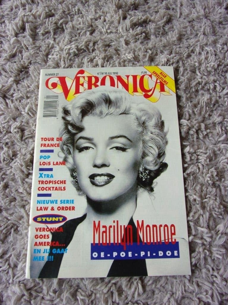 1992 VERONICA TV GIDS MARILYN MONROE op cover+art/kompl, Verzamelen, Ophalen, Zo goed als nieuw, Boek, Tijdschrift of Artikel