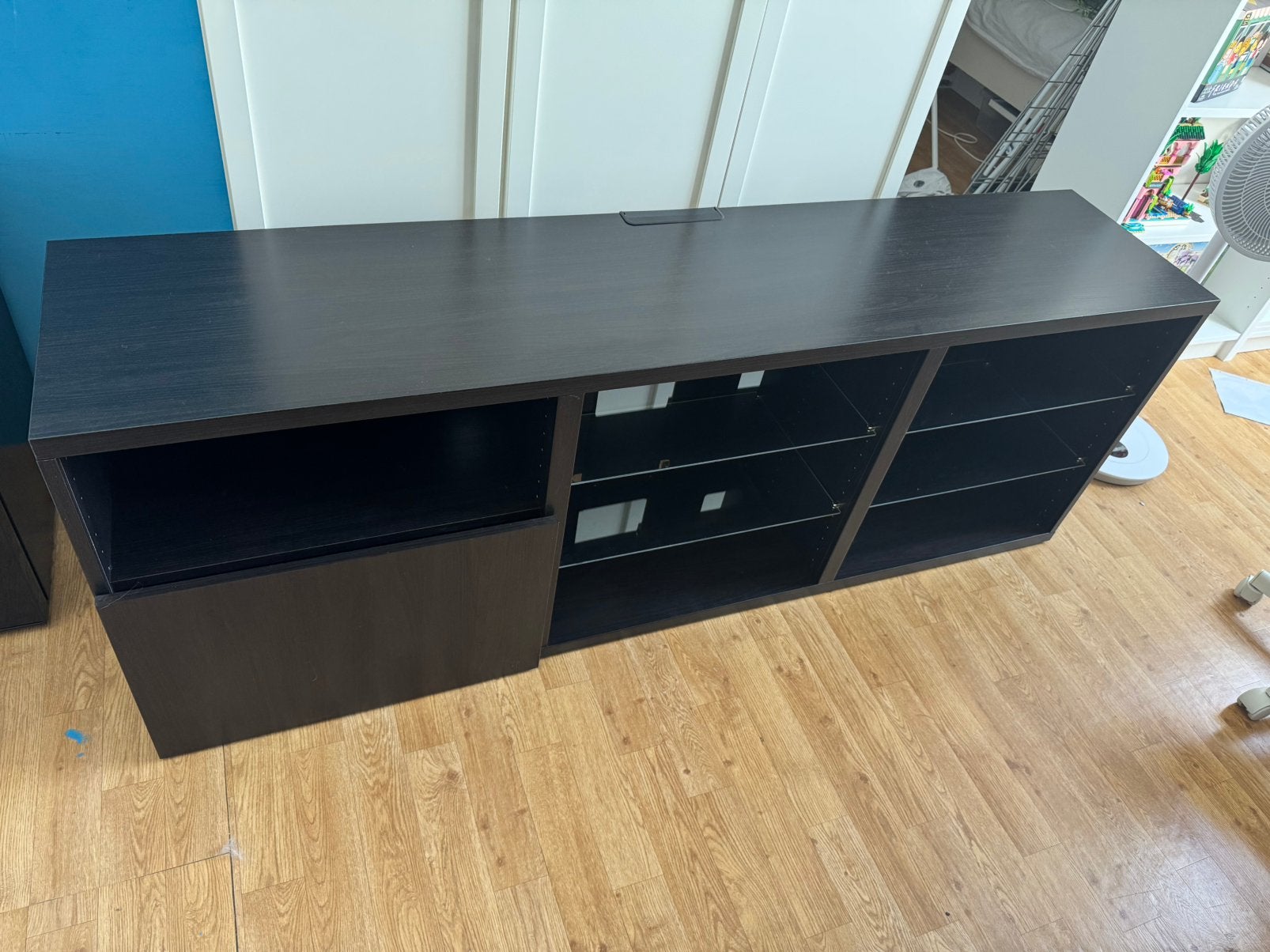 Ikea Besta TV meubel, Ophalen, 150 tot 200 cm, Zo goed als nieuw, Minder dan 100 cm