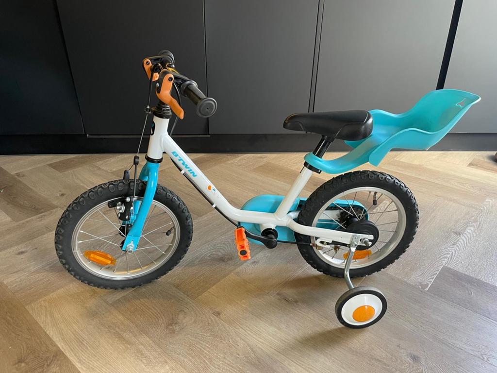 Kinderfiets BTWIN, Fietsen en Brommers, Ophalen of Verzenden, Gebruikt, Minder dan 16 inch