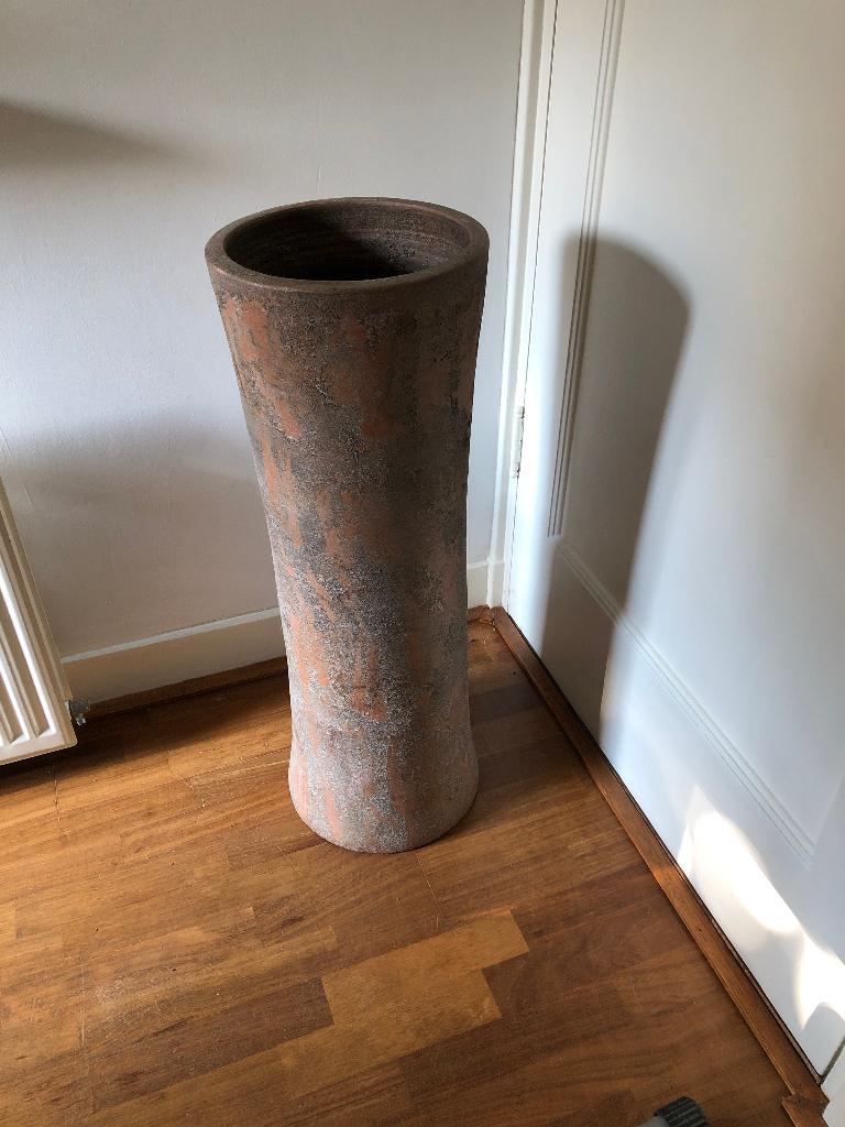 Grote Vintage vloervaas . Planten Vaas . 80cm, Huis en Inrichting, Woonaccessoires | Vazen, Ophalen, Overige kleuren, Aardewerk of Porselein
