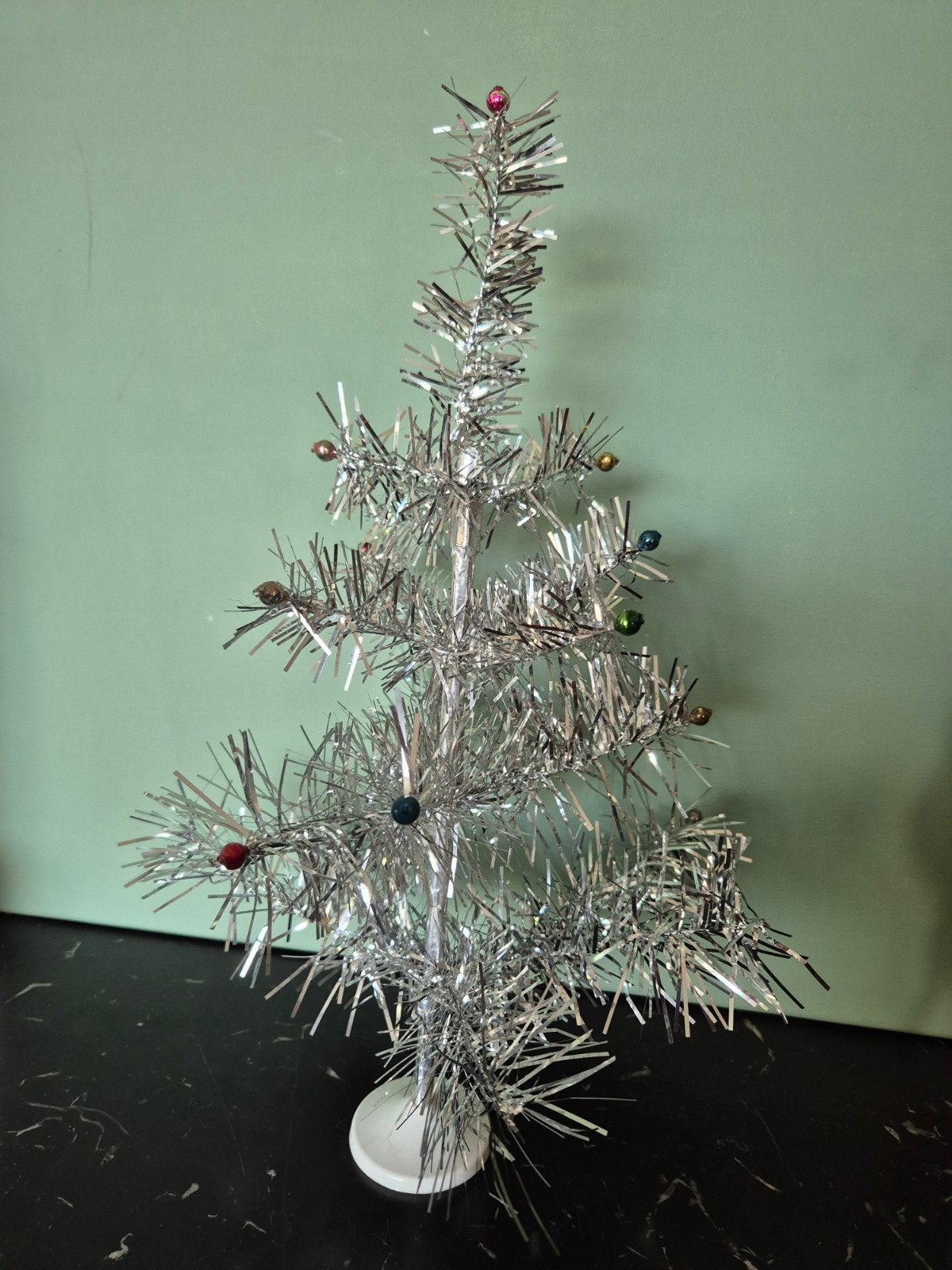 Oud tinsel kerstboompje, Ophalen of Verzenden
