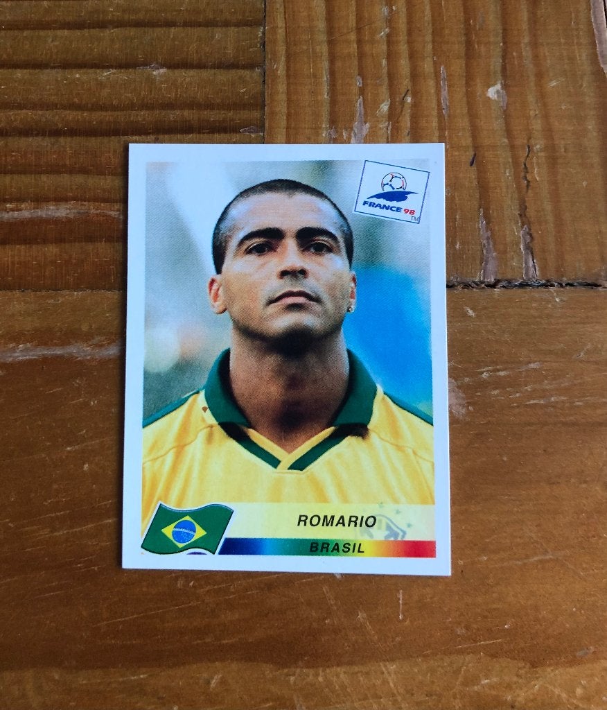 Panini WK 1998 - Romario, Ophalen of Verzenden, Zo goed als nieuw, Sticker