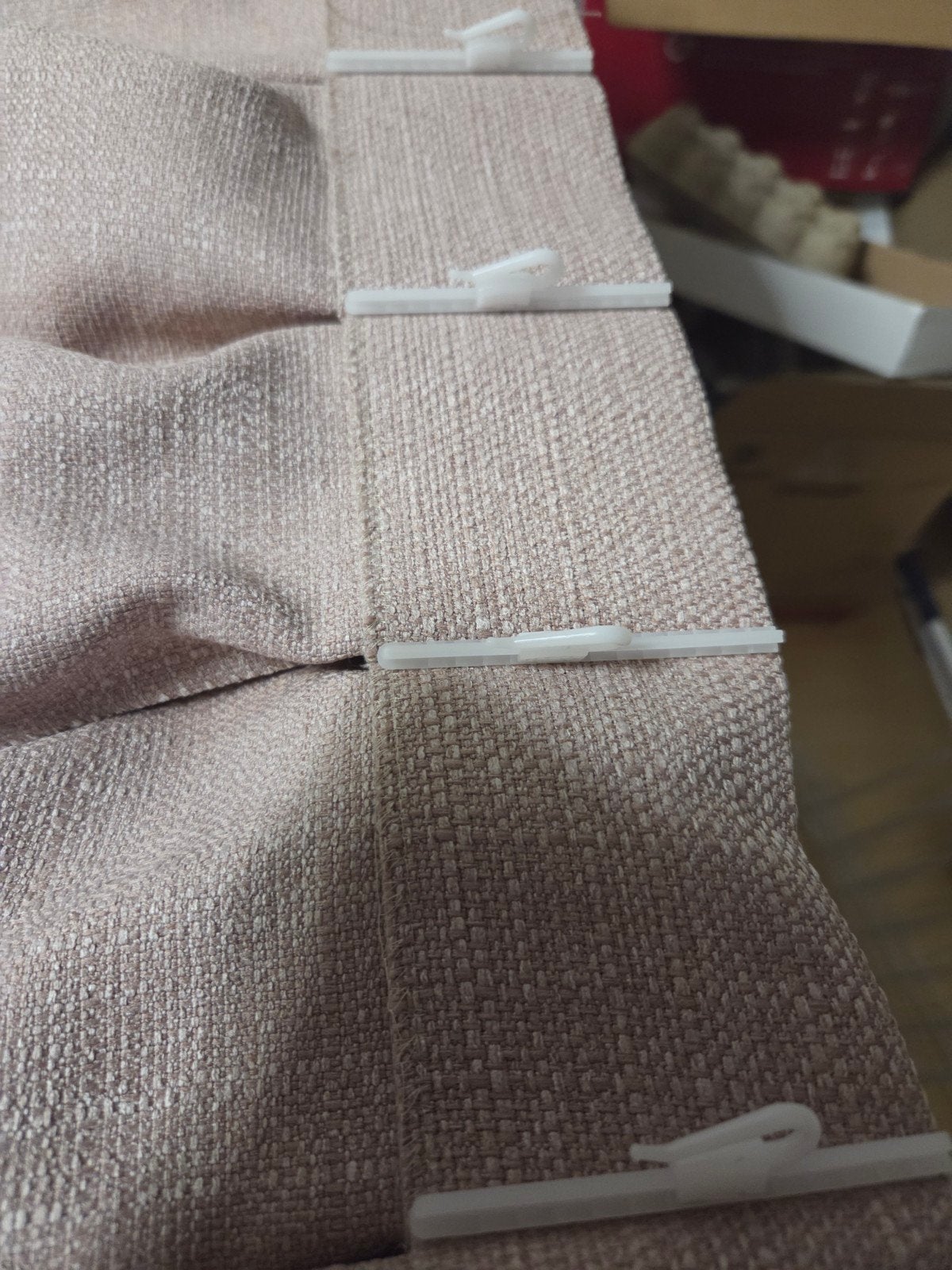 roze overgordijnen, Ophalen, 127 cm, Zo goed als nieuw, Roze