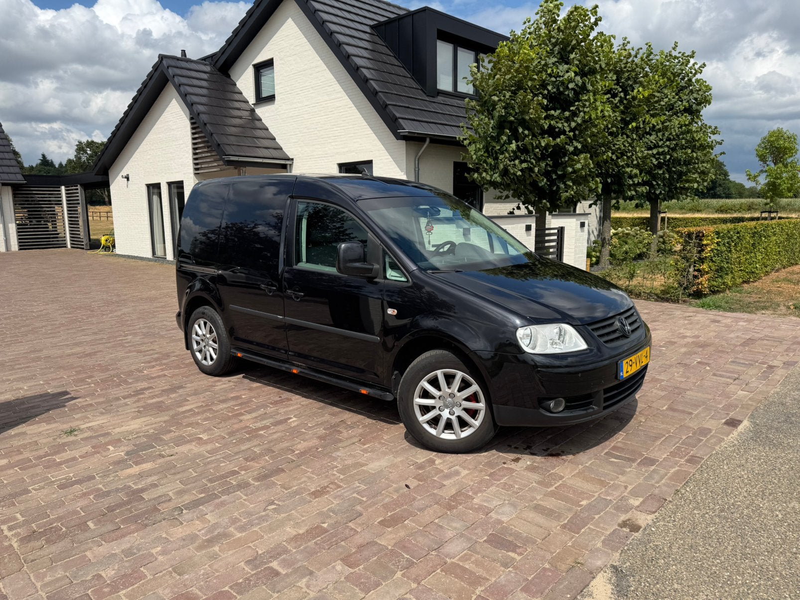 Volkswagen Caddy 1.9 TDI 77KW BJ 2008 zwart airco lm, Voorwielaandrijving, 1367 kg, 4 cilinders, Volkswagen