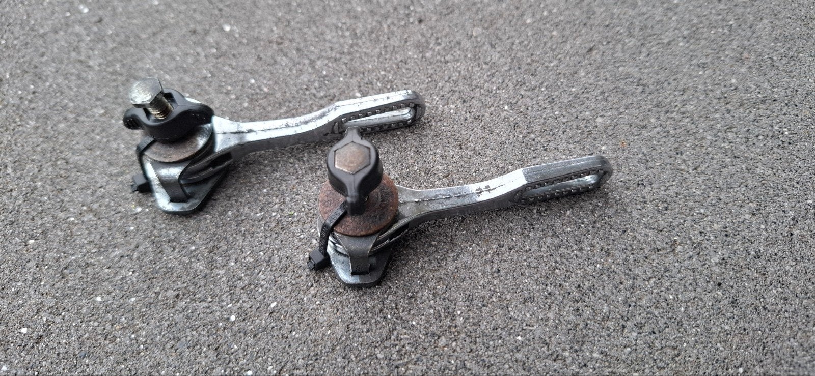 Sachs Huret Vintage Fiets Shifters - Aluminium, Fietsen en Brommers, Gebruikt, Onbekend, Overige typen, Ophalen of Verzenden