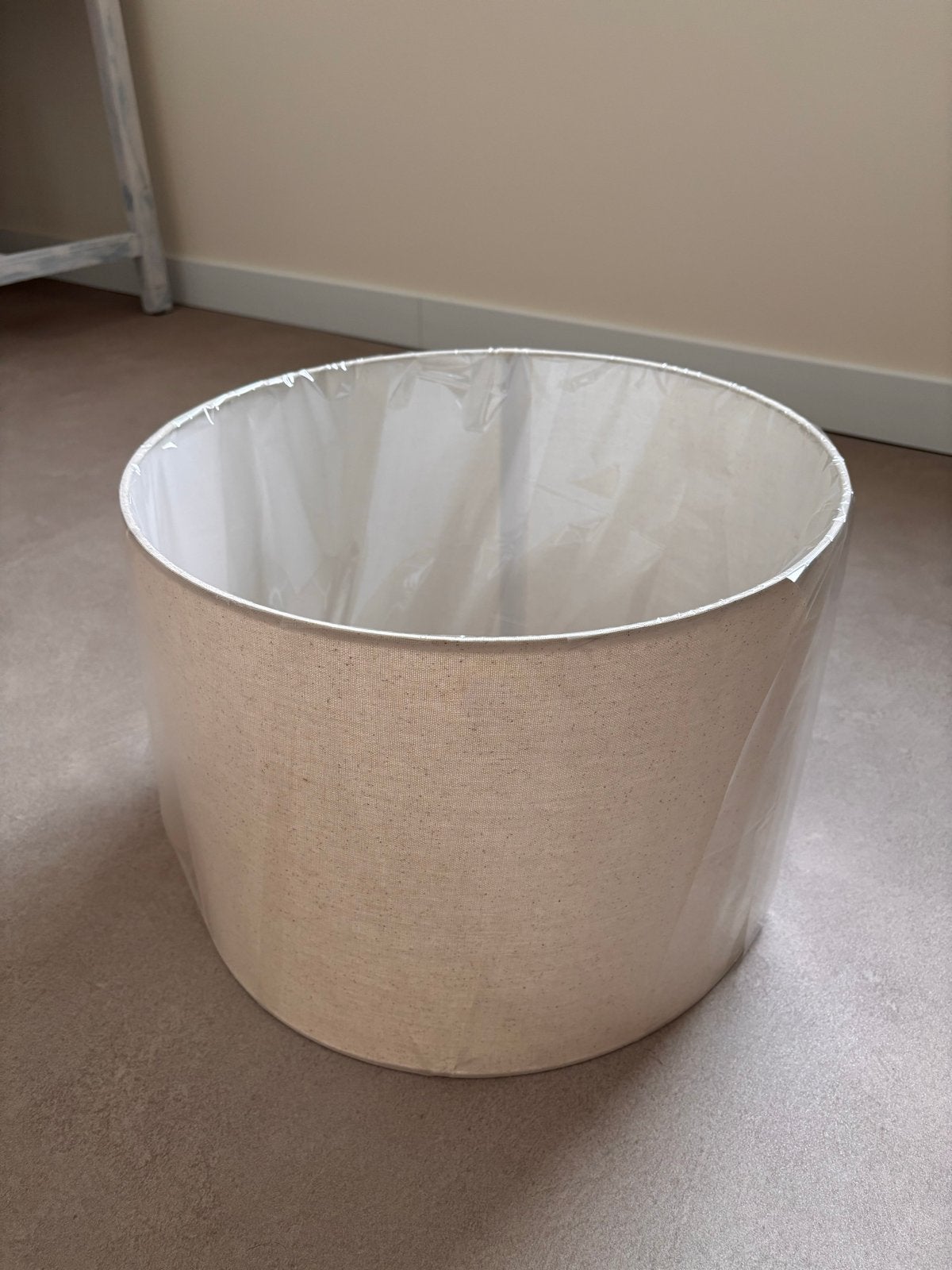 Nieuwe ronde lampenkap, beige/crème, 25 tot 50 cm, Rond, Nieuw, Ophalen of Verzenden