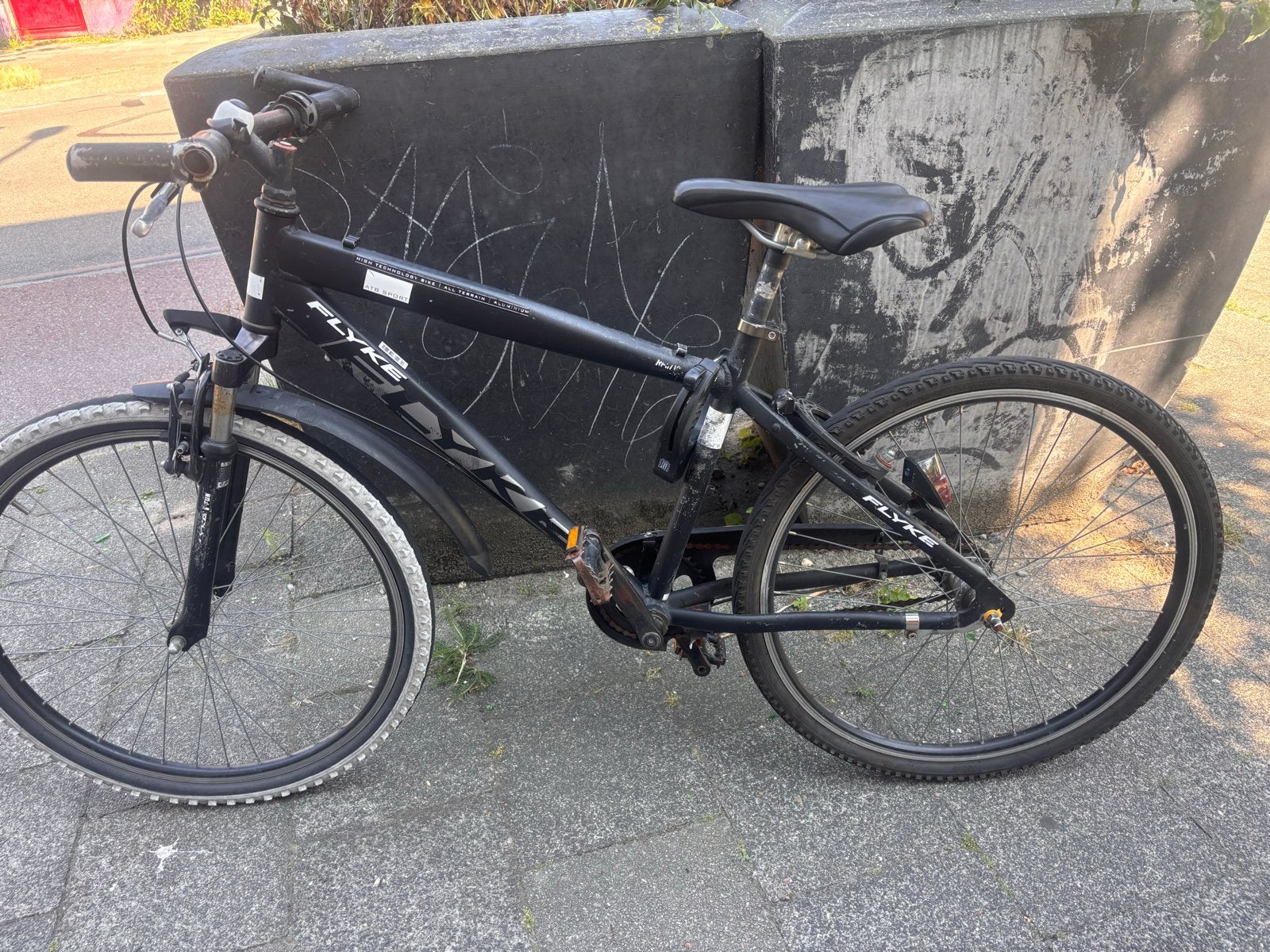 Flyke Fiets - Mountainbike jongens, Minder dan 10 versnellingen, Gebruikt, Velgrem, 53 tot 57 cm