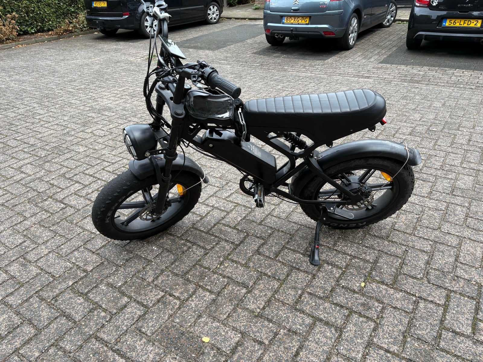 Fatbike v20 met sterke accu en nieuwe achterrem, Fietsen en Brommers, Elektrische fietsen, Gebruikt, 59 cm of meer, 50 km per accu of meer