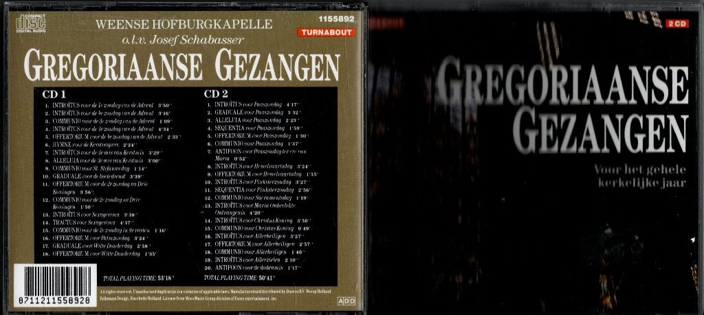 Gregoriaanse Gezangen, Cd's en Dvd's, Ophalen of Verzenden, Zo goed als nieuw, Overige genres