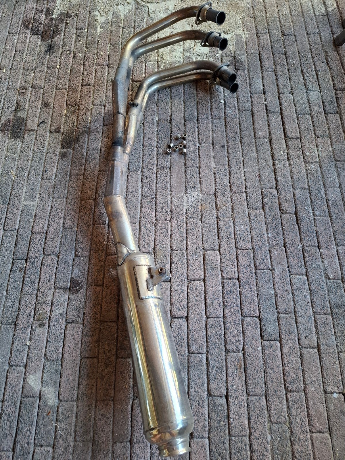 Motorfiets uitlaat compleet yamaha xj600N diversion, Ophalen, Gebruikt