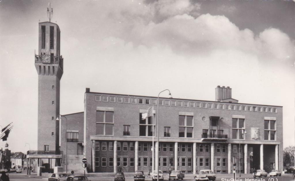 GA1583 Hengelo O Stadhuis Enschede Delden Borne 1966, Verzenden, 1960 tot 1980, Gelopen, Overijssel