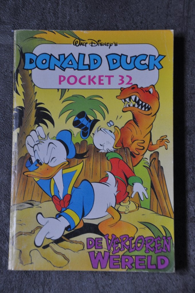 Donald Duck pocket 32 De verloren wereld, Eén stripboek, Ophalen of Verzenden, Gelezen, Walt Disney