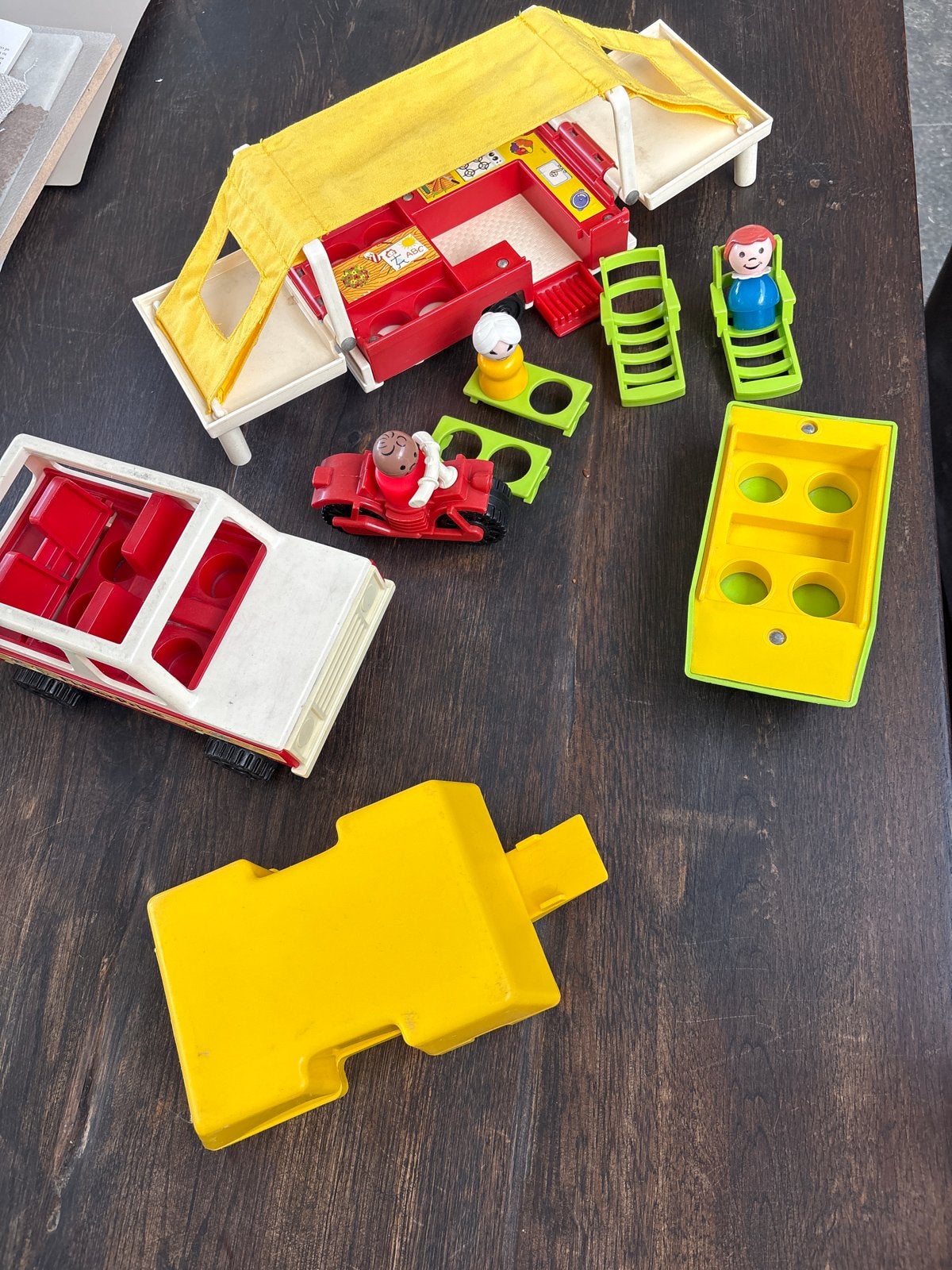 Vintage Fisher-Price Little People Camper Set, Ophalen of Verzenden, Gebruikt, Jongen of Meisje