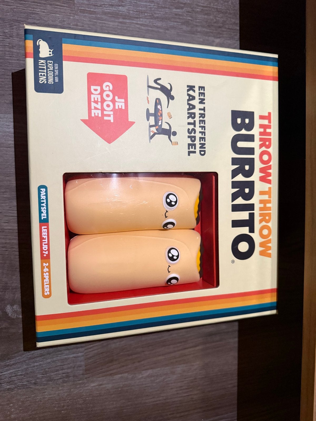 Throw Throw Burrito - Zo goed als nieuw kaartspel, Drie of vier spelers, Ophalen of Verzenden, Zo goed als nieuw