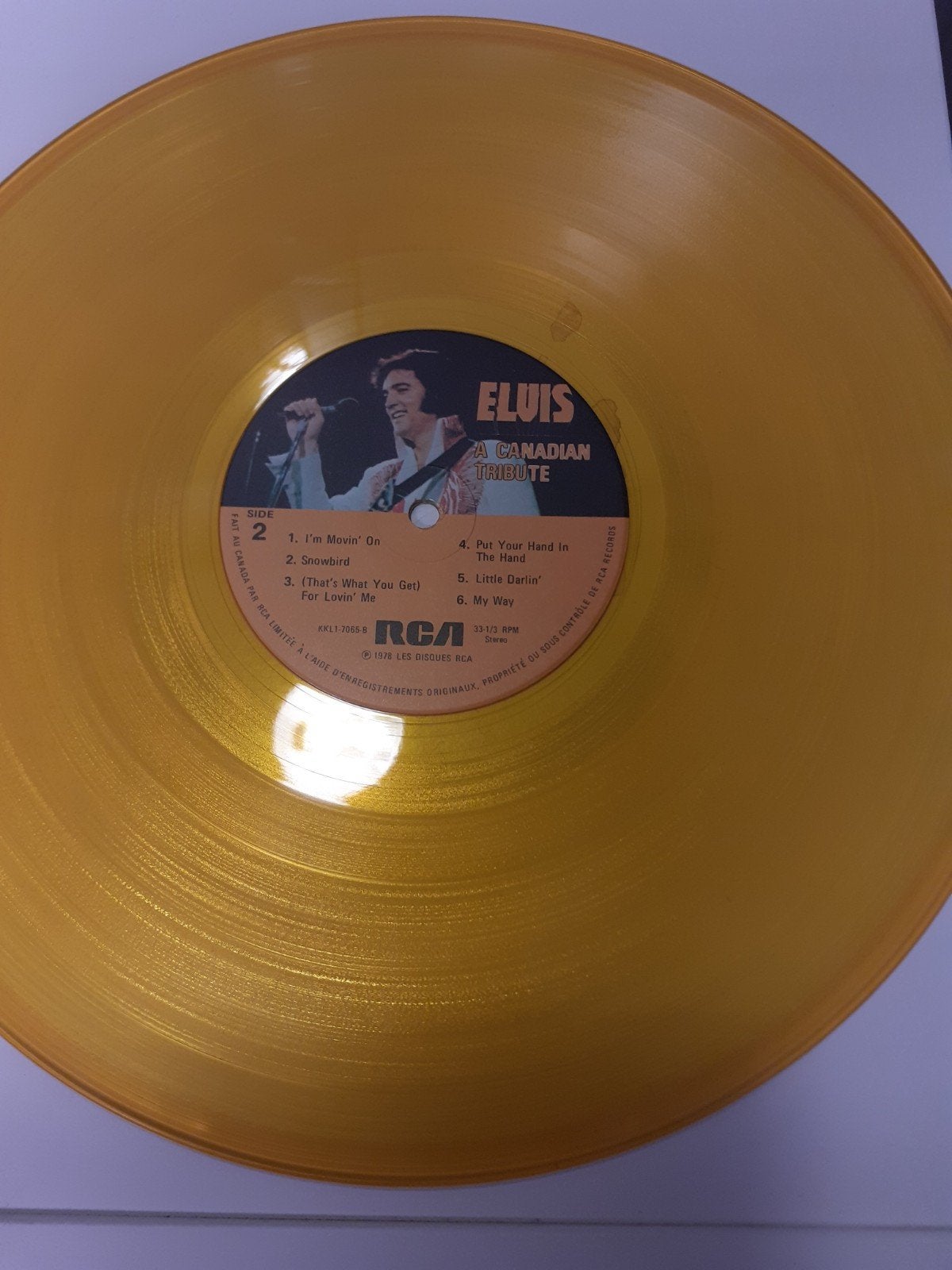 Elvis op geel vinyl, Ophalen of Verzenden, LP