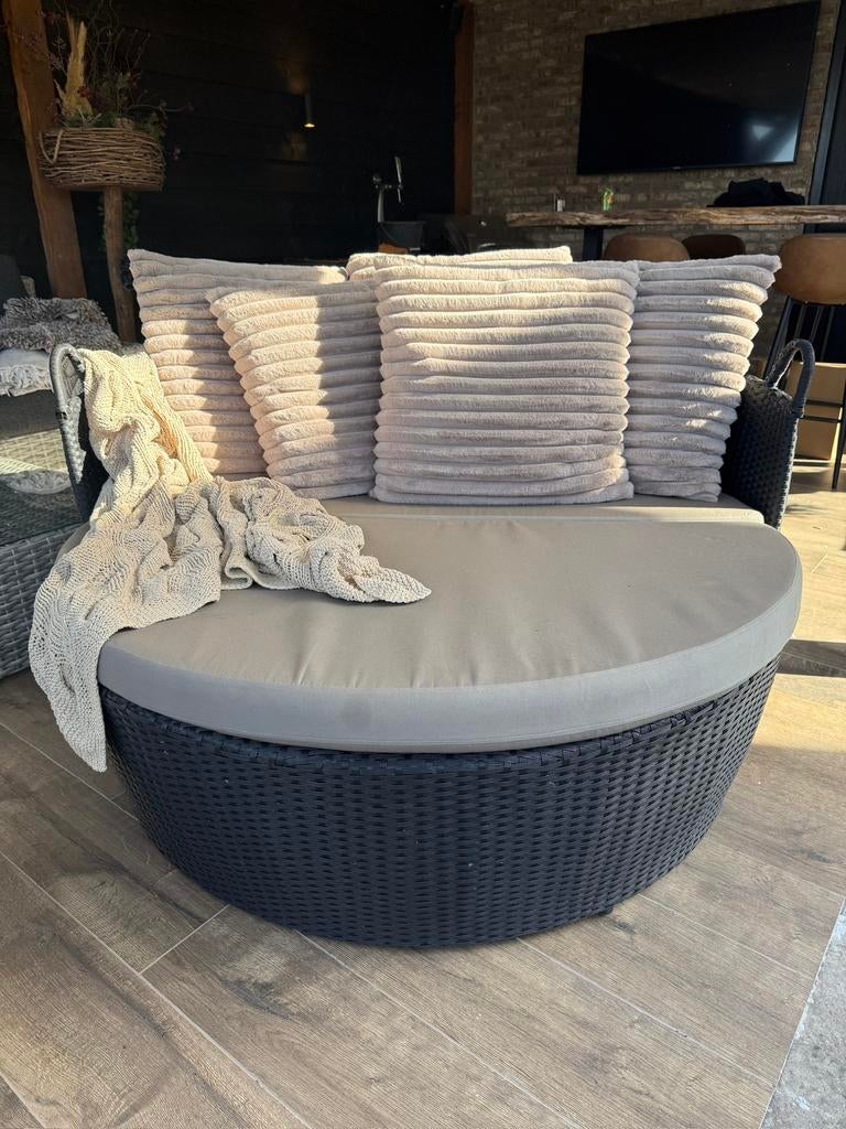 Loungeset / Zonneeiland 2 pers, Tuin en Terras, Tuinsets en Loungesets, Ophalen, Zo goed als nieuw, Bank
