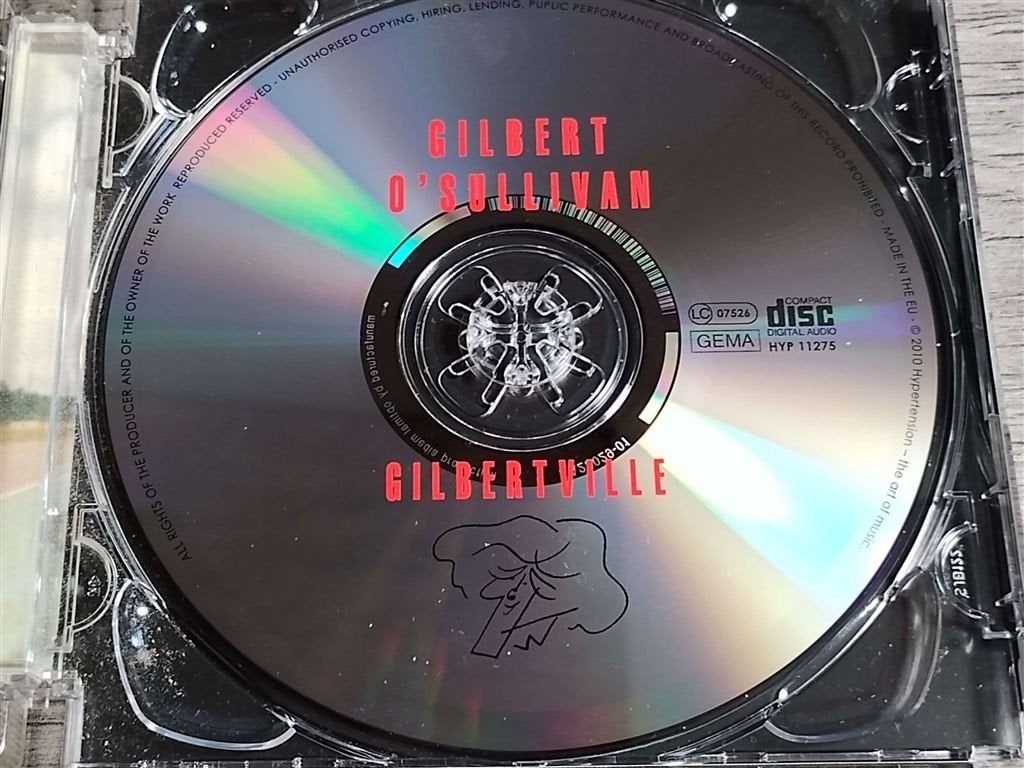 Gilbert O\'Sullivan ‎- Gilbertville [Super Jewel Case], Cd's en Dvd's, Ophalen of Verzenden, Zo goed als nieuw, Pop