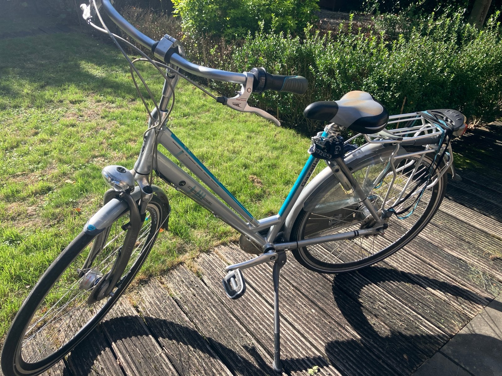 Gazelle damesfiets met versnellingen en lage instap, Ophalen, Velgrem, Gazelle, 53 tot 56 cm