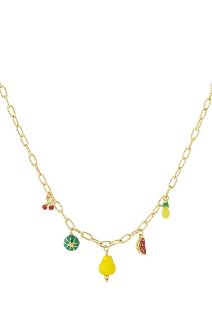 Citrusbloesem ketting, Sieraden, Tassen en Uiterlijk, Ophalen of Verzenden, Nieuw, Zilver, Verstelbaar