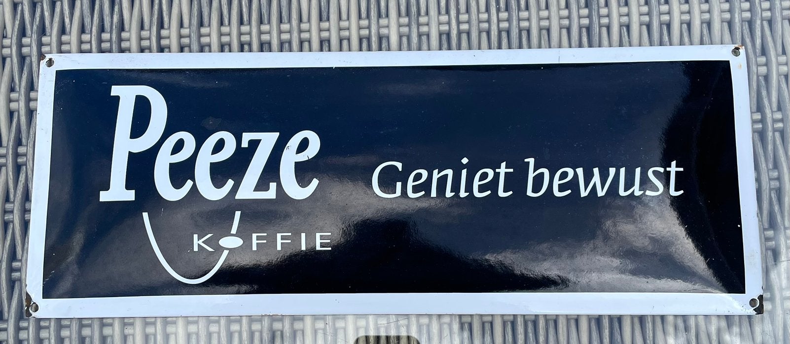 Emaille reclame bord, Antiek en Kunst, Ophalen