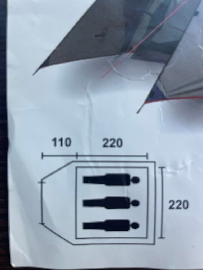 Sawadee 3-persoons Trekkerstent - Lichtgewicht & Compact, Ophalen, Zo goed als nieuw, Tot en met 3