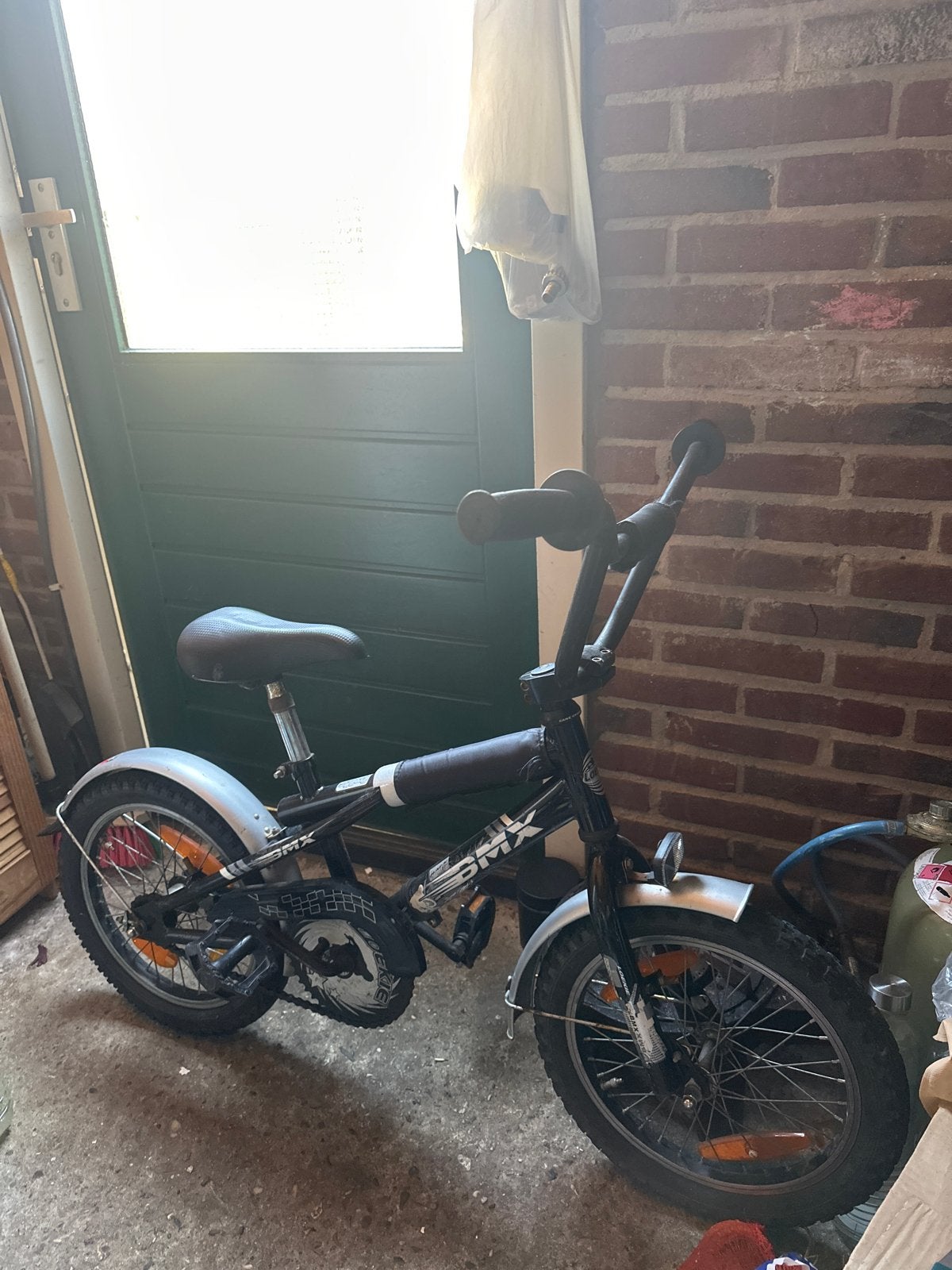 BMX fiets voor kinderen - Gebruikt, Ophalen, Staal, Velgrem, Voetsteunen