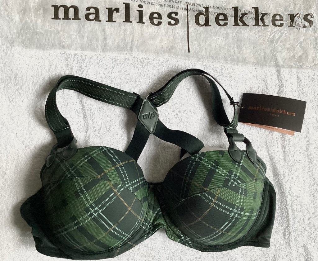 Nieuwe MARLIES DEKKERS BH 85 B Model Gloria Plunge, Marlies Dekkers, Ophalen, Groen, BH