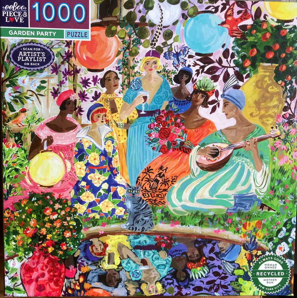 EeBoo 1000🧩 Garden Party, Ophalen of Verzenden, 500 t/m 1500 stukjes, Zo goed als nieuw, Legpuzzel