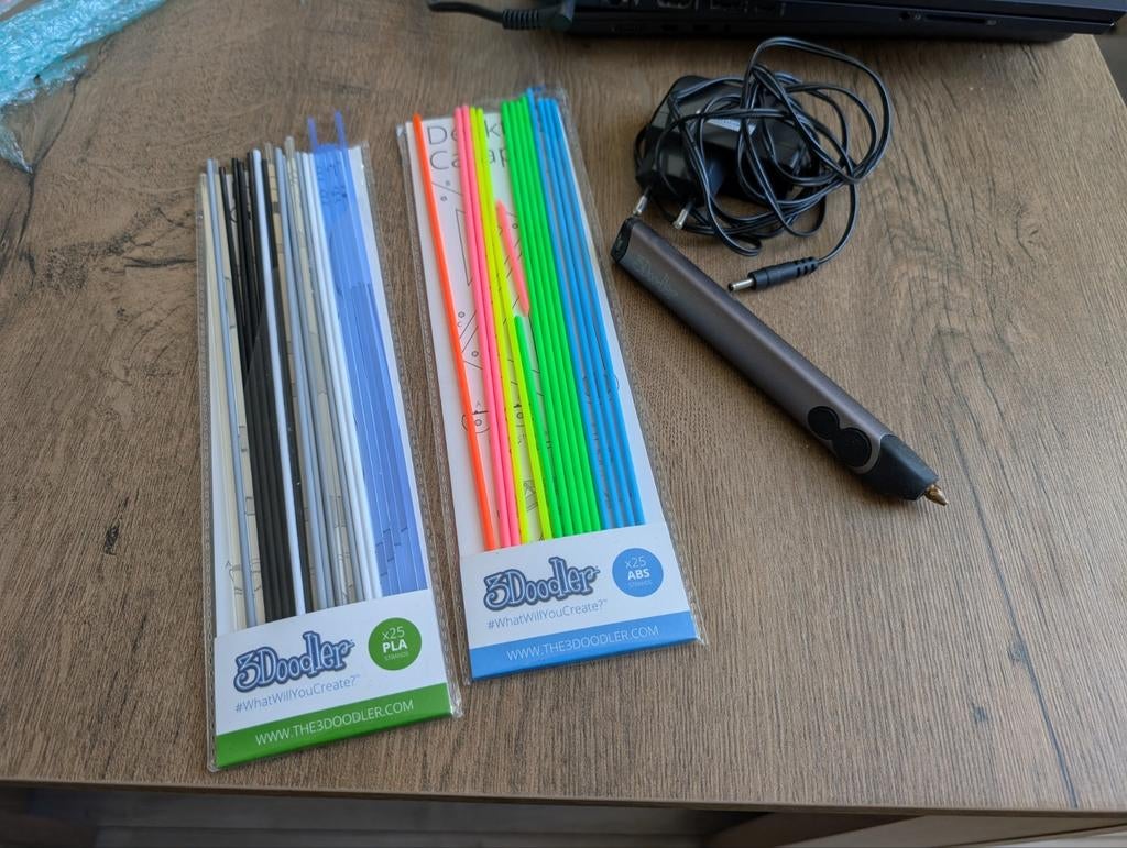 3Doodler 3D Print Pen met filamenten, Ophalen of Verzenden, Zo goed als nieuw, 3Doodler