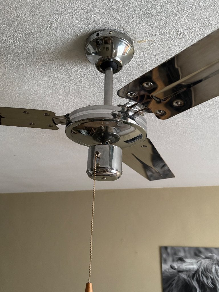 Plafond ventilator 2x types, Ophalen, Zo goed als nieuw, Plafondventilator