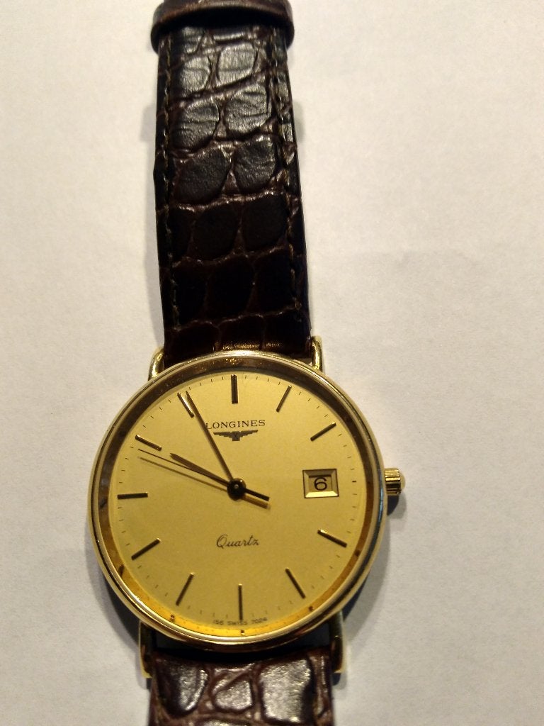 Longines herenhorloge, Sieraden, Tassen en Uiterlijk, Polshorloge, Goud, Ophalen, Overige merken