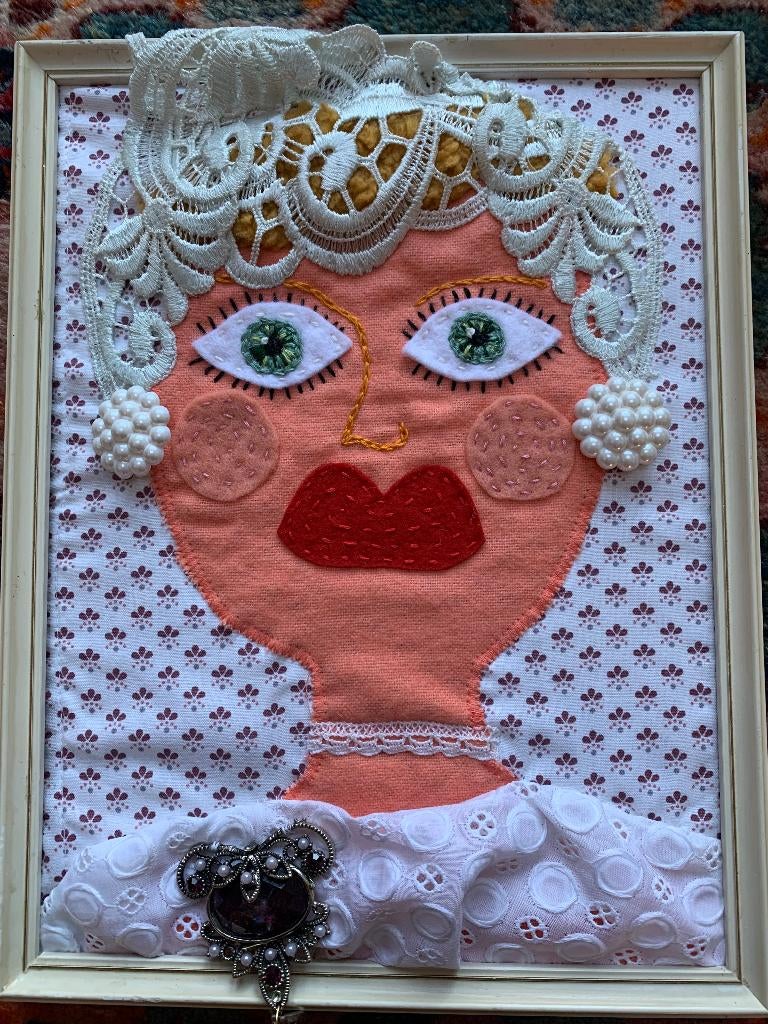Fotolijstje met mooie dame door Pippa & Lies, 26 cm, Ophalen of Verzenden, Wit, Overige stijlen