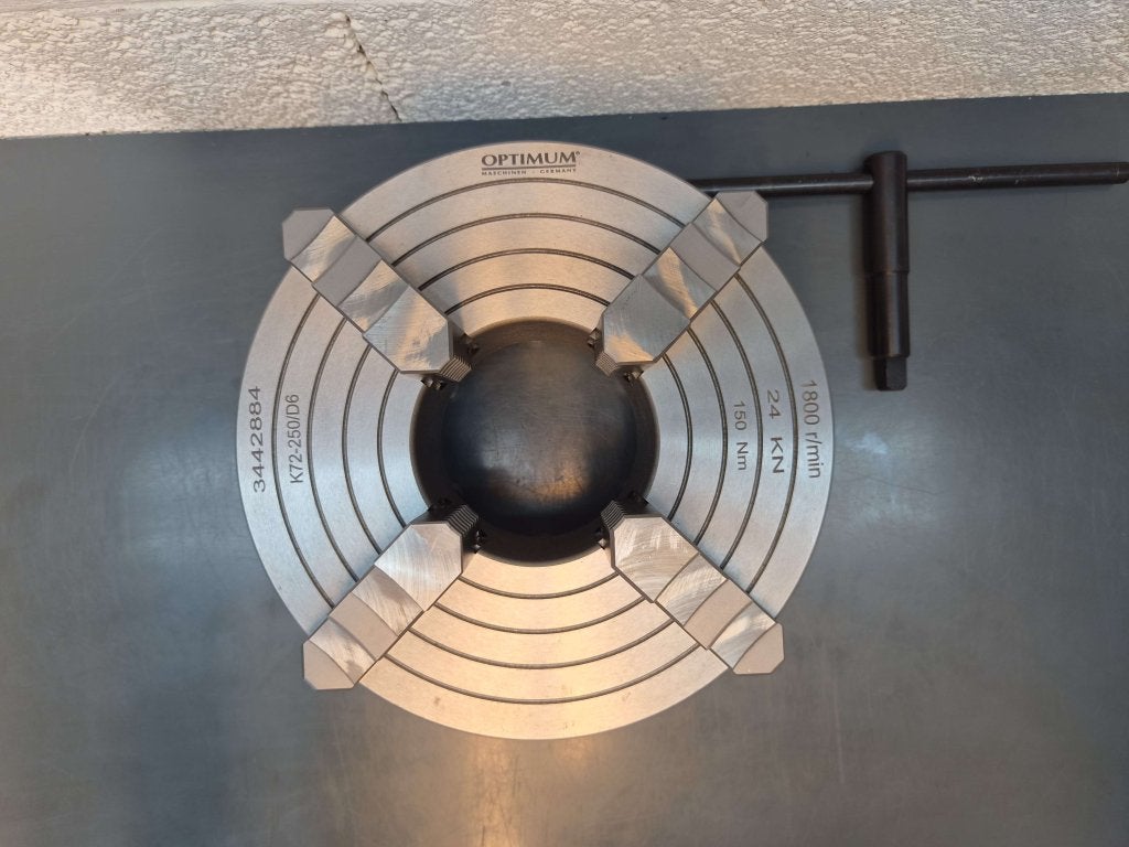 250mm Onafhankelijke 4 klauwplaat Camlock D1-6 / D6 DIN55029, Doe-het-zelf en Verbouw, Niet ingevuld, Niet ingevuld, Ophalen of Verzenden